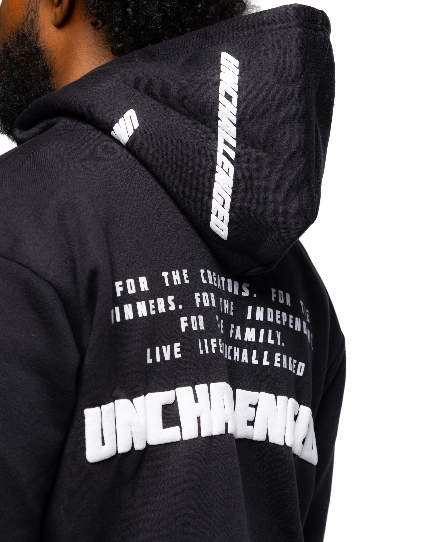 UNCHALLENGED® Black Hoodie