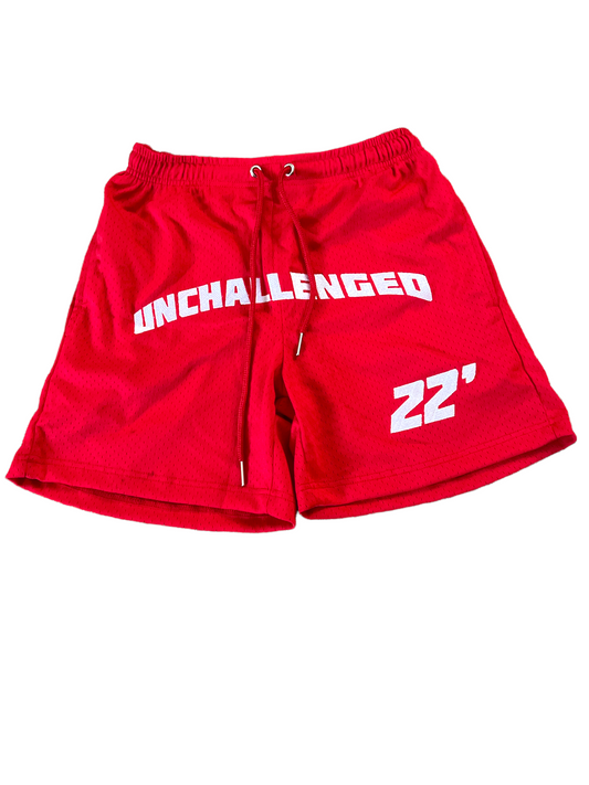 UNCHALLENGED® Red Shorts