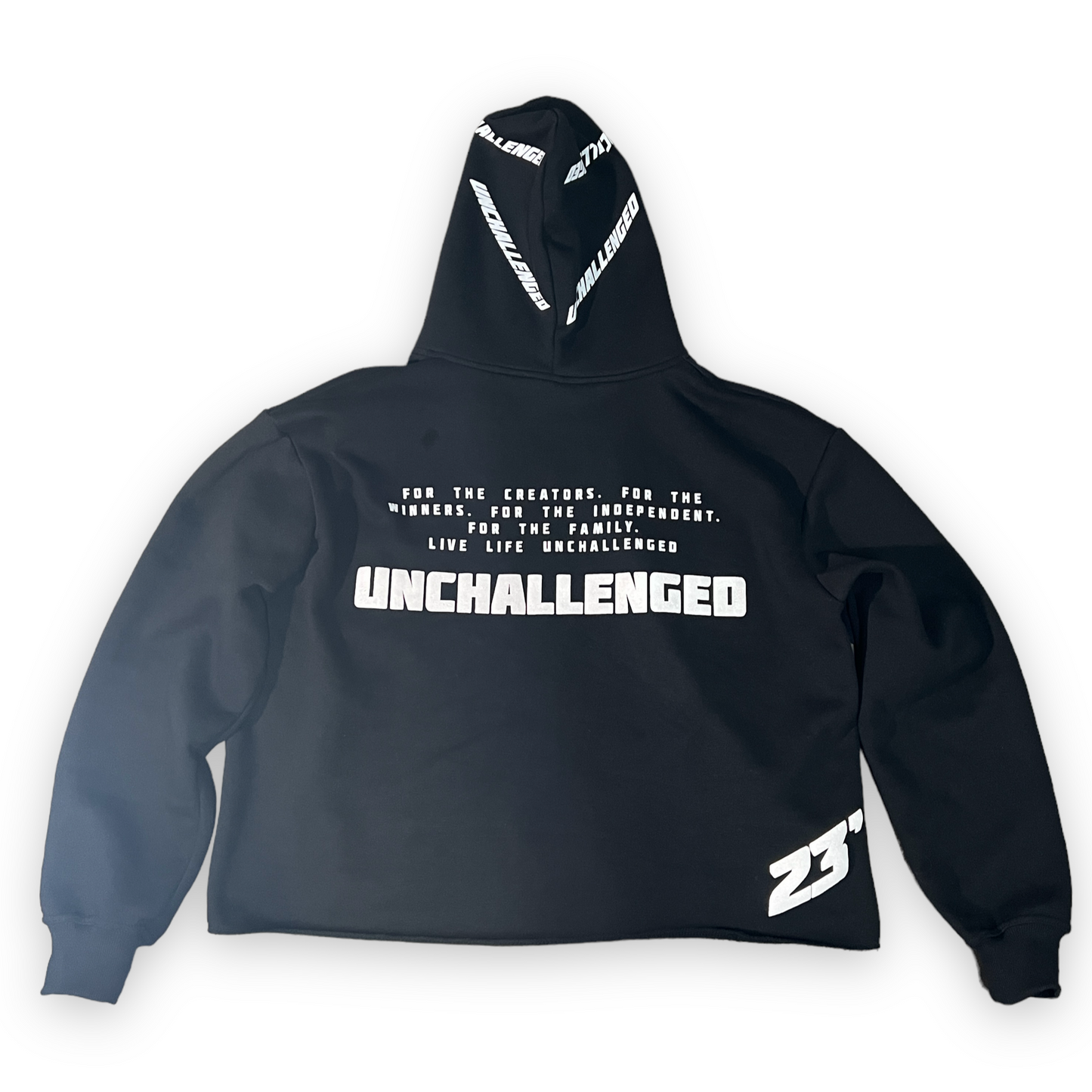 UNCHALLENGED® Black Hoodie